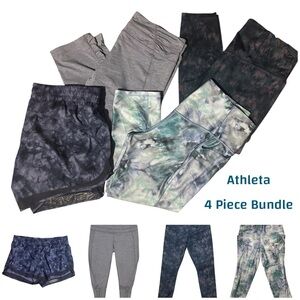 Athleta Women’s Short and Leggings x3 Bundle Lot Size XL